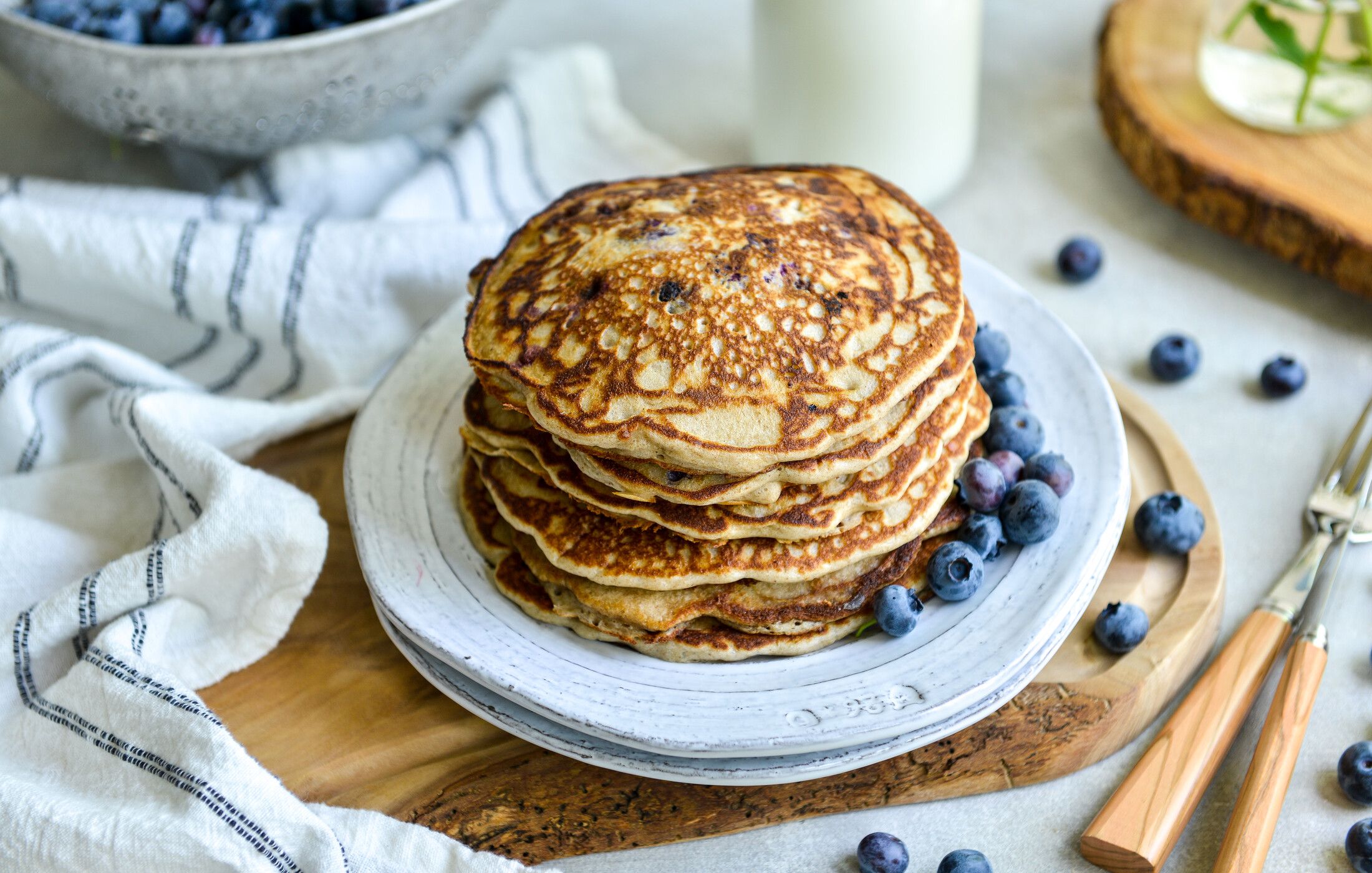 BLUEBERRY BUTTERMILK BUCKWHEAT PANCAKES-2